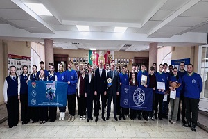 Хлопцы з рэспубліканскага патрыятычнага праекта "Зімовы маршрут" прыбылі ў Шаркаўшчыну