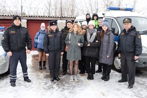 Учащиеся 8 «А» ГУО
«СШ №1 г.п.Шарковщина» побывали в РОВД на дне открытых дверей