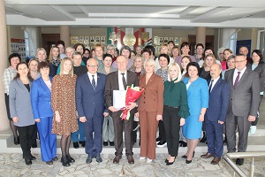 Старшыня абласнога
аб’яднання прафсаюзаў Юрый Дзеркач прыняў удзел
у другой канферэнцыі раённага аб’яднання прафсаюзаў