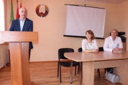 Член Савета Рэспублікі Нацыянальнага сходу Уладзімір Матвееў сустрэўся з калектывам Шаркаўшчынскай ЦРБ