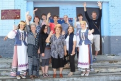 Мастацкі пленэр у Лужках завяршыўся выставай творчых работ