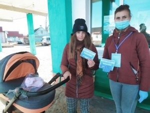 В Шарковщине прошла информационно-профилактическая акция
«COVID-патруль»