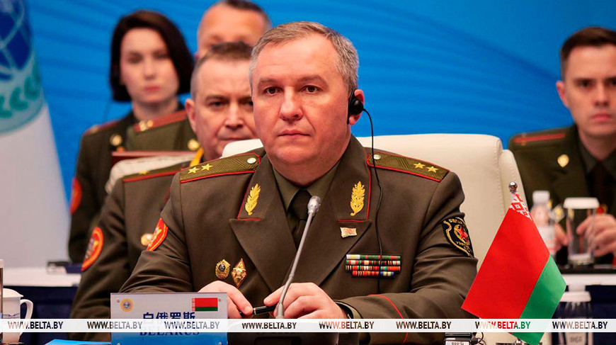 Belarus' defense minister warns of risk of direct clash between nuclear states 