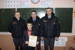 У ліку пераможцаў конкурсу “Сям’я! Служым разам!” – вучань 3-га класа Віталій Балай