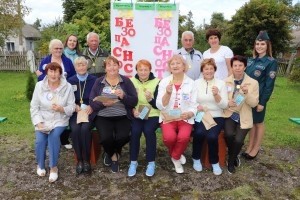 Пажылыя шаркаўчане прынялі ўдзел у спартландыі «Прадбачыць + навучыць = зберагчы»
