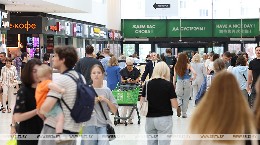 Рознічны тавараабарот у Беларусі ў студзені-ліпені вырас на 8,6 працэнта 