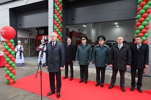 Состоялось торжественное открытие здания пожарной аварийно-спасательной части №1 Шарковщинского РОЧС