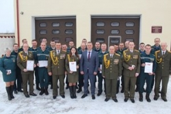 Павіншавалi выратавальнікаў-пажарных са святам